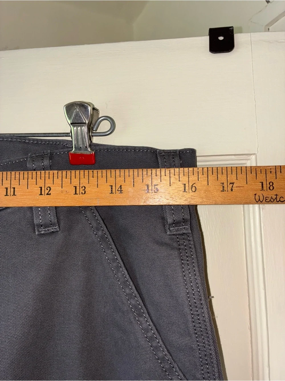 Carhartt Rugged Relaxed Straight Work Pants Men’s 32 x 30 Gray Canvas Workwear